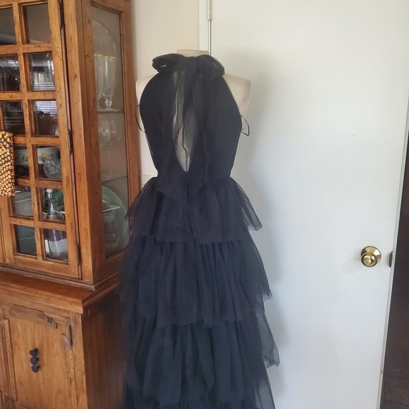 Petal & Pup Black Tiered Maxi Dress - Picture 5 of 10